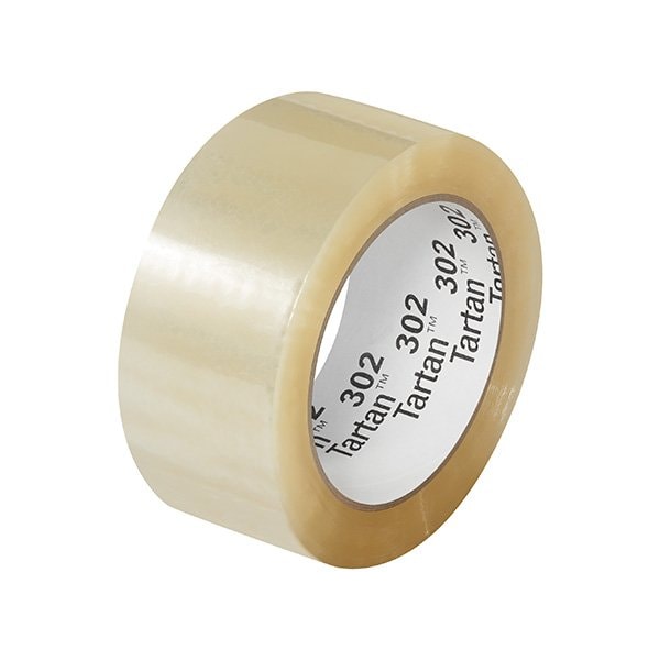 3M 2'' x 110 yds. Clear 3M 302 Carton Sealing Tape, 6PK T9023026PK - main
